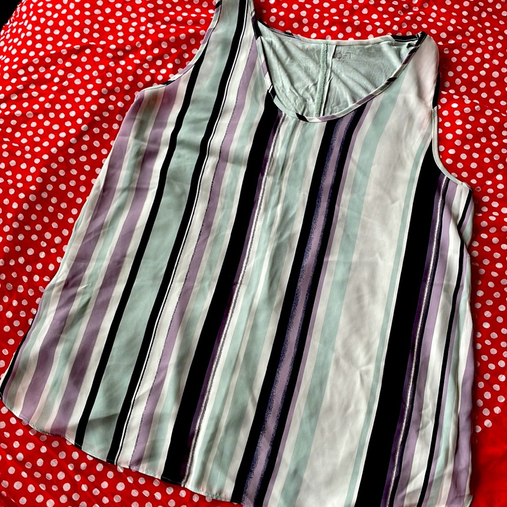 LOFT ✨SPRING Striped Blouse Size L